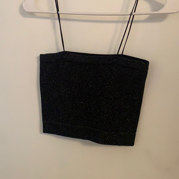 Black sparkly tank top - Picture 1 of 3